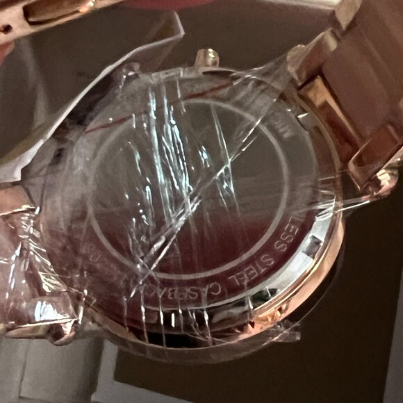 Parker Rose Gold-Tone Blush Acetate Watch NEW - Picture 5 of 5